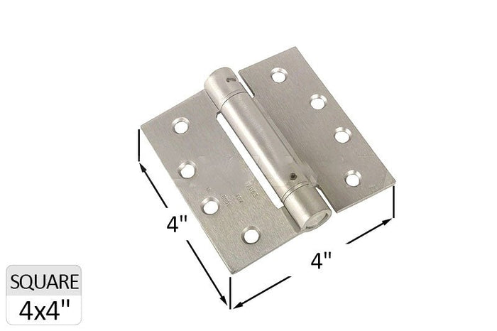 Butt Style 4" x 4" Spring Hinge - Satin Nickel - Reflect Window & Door