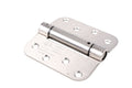 Satin Nickel 4" x 4" Spring Hinge with Rounded Corners - Reflect Window & Door