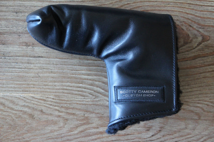 Scotty Cameron Custom Shop Black Pinflag Steerhide Headcover