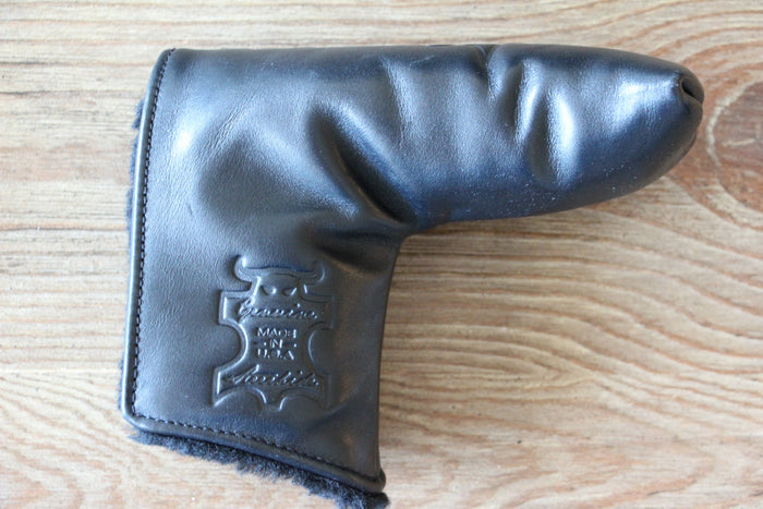 Scotty Cameron Custom Shop Black Pinflag Steerhide Headcover