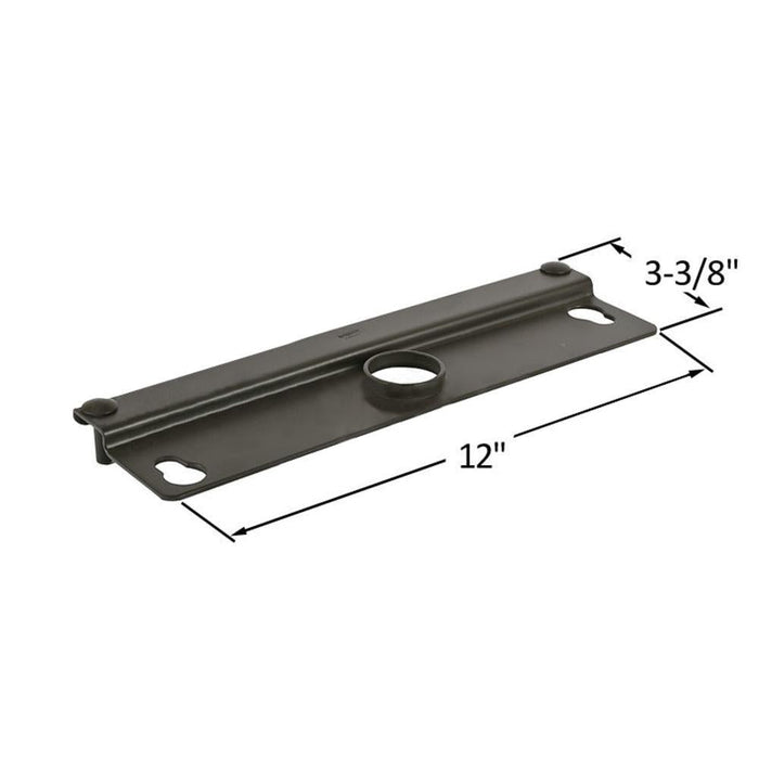 Security 12" Heavy Gauge Steel Latch Guard for Flush Mount Single or Paired Doors - Duronodic - Reflect Window & Door