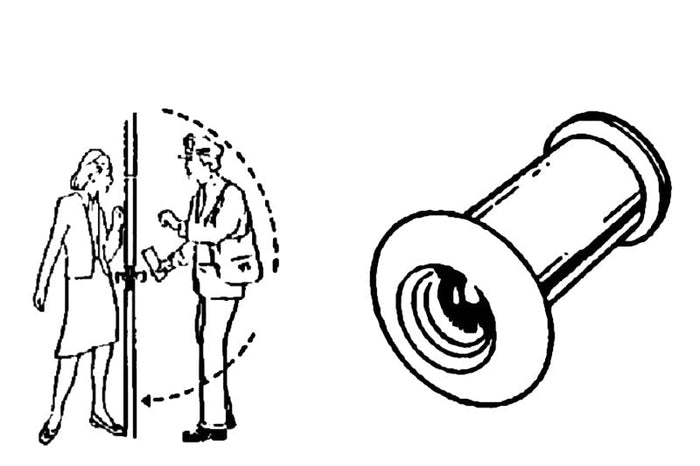 Security 160 Degree Wide Angle Door Viewer - Reflect Window & Door