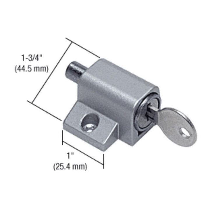 Security Keyed Patio Door Lock - Aluminum - Reflect Window & Door