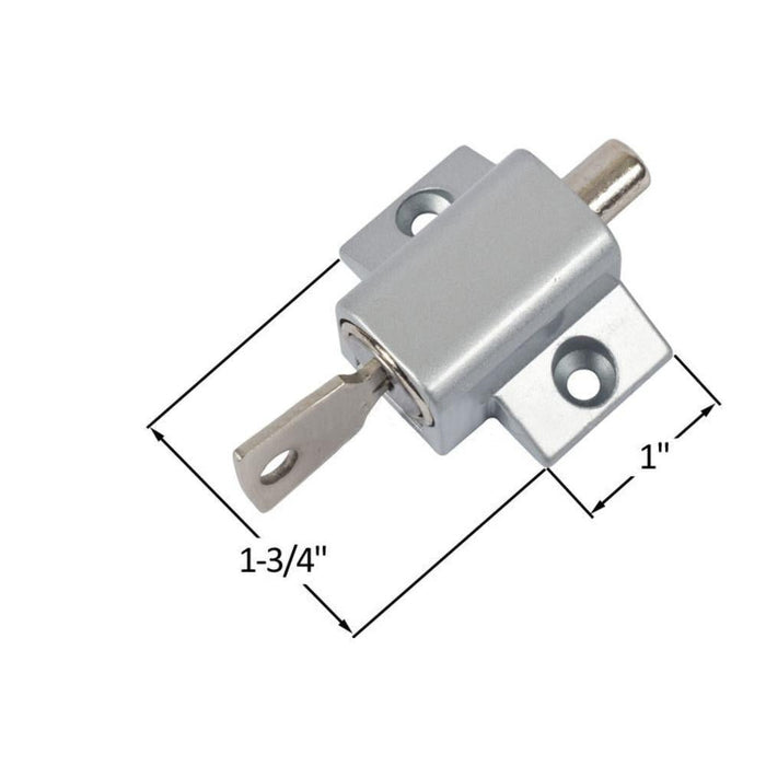 Security Keyed Patio Door Lock - Aluminum - Reflect Window & Door