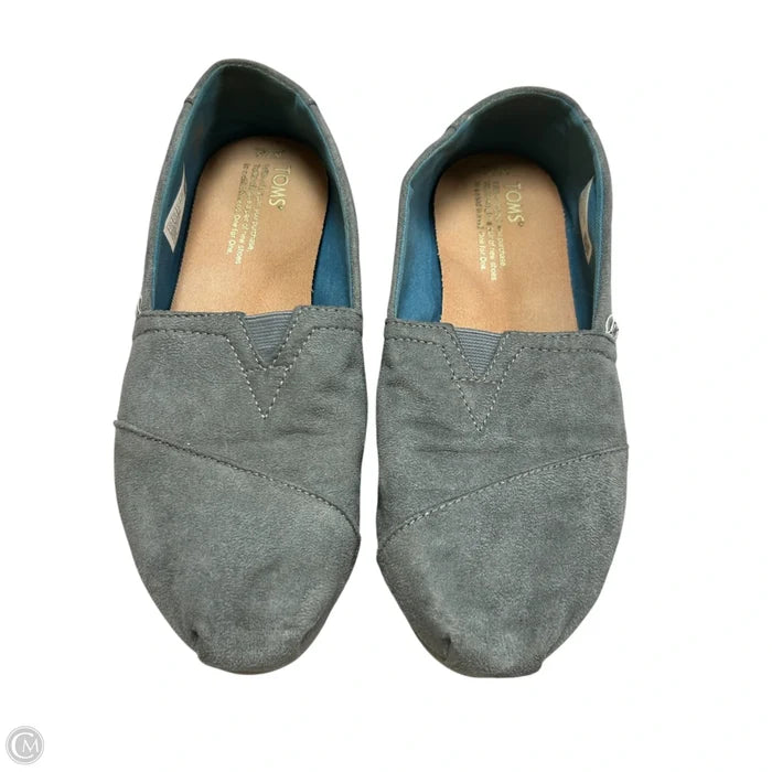 Shoes Flats By Toms In Grey, Size: 7.5