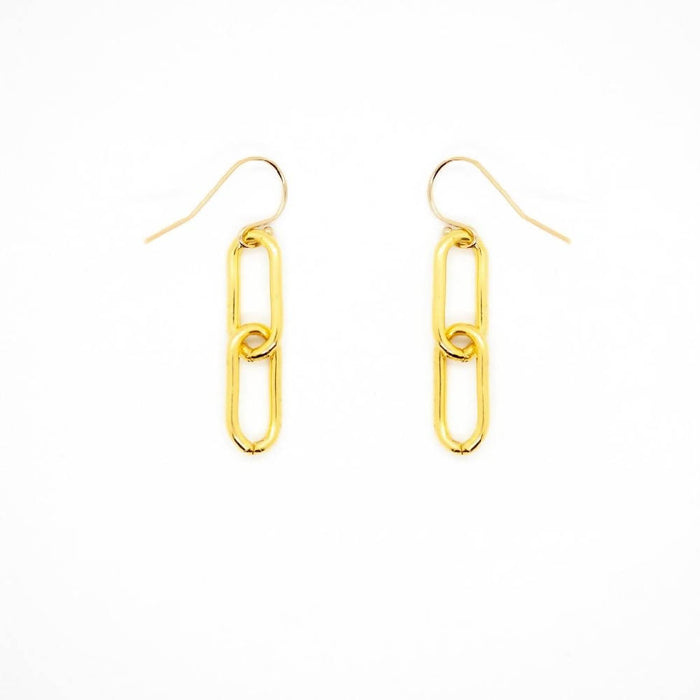 Short Paperclip Chain Earrings