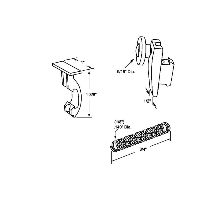 Shower Door Guide Roller for Flair Fold Doors - Reflect Window & Door