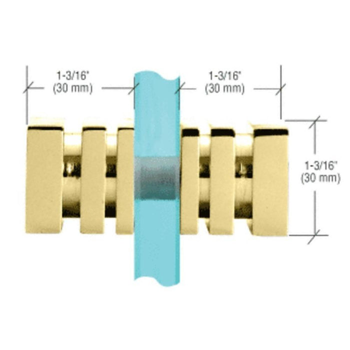 Shower Door Square Back - to - Back Style Knobs - Reflect Window & Door