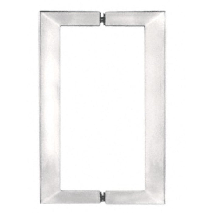 Shower Door Square Tubing 8 x 8 Back - to - Back Pull Handles - Reflect Window & Door