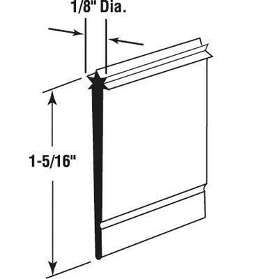 Shower Door Vinyl "Star Tip" Sweep - 36 - Reflect Window & Door