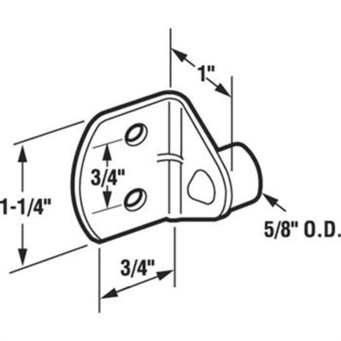 Sliding Glass Patio Door 3/4" "L" Bracket Bumper - Reflect Window & Door