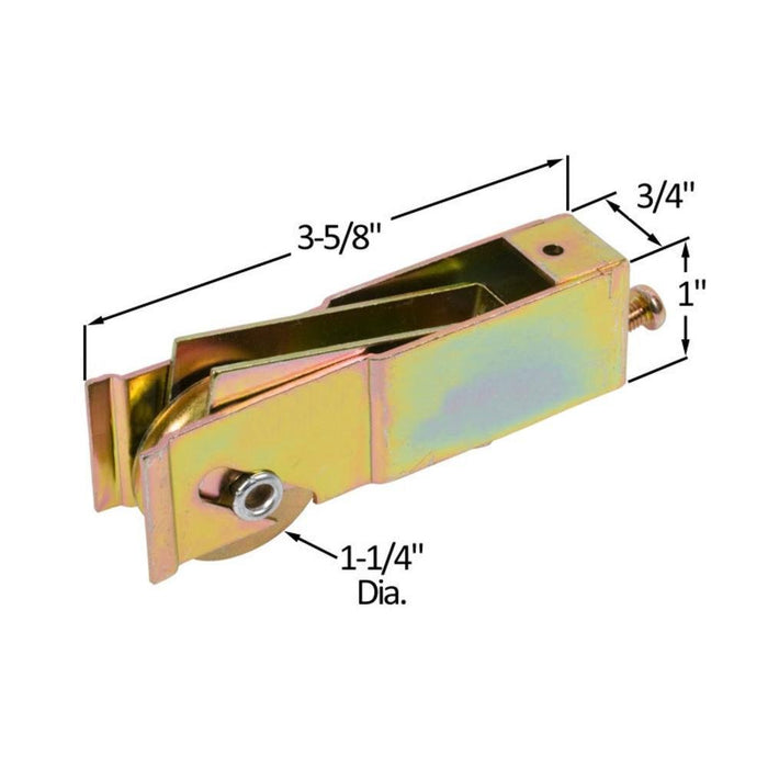 Sliding Glass Patio Door 1 - 1/4" Steel Ball Bearing Roller With 1" Wide Housing For Custom Doors - Reflect Window & Door