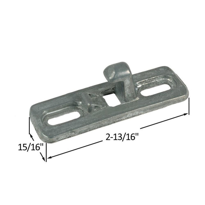 Sliding Glass Patio Door 15/16" Wide Lock Keeper With 1 - 3/4" Screw Holes - Reflect Window & Door