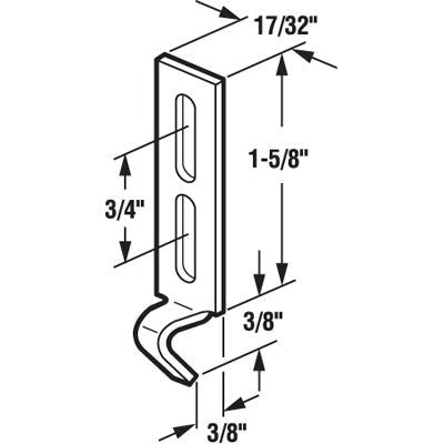 Sliding Glass Patio Door 3/4" Wide 1 - 5/8" Long Strike - Reflect Window & Door