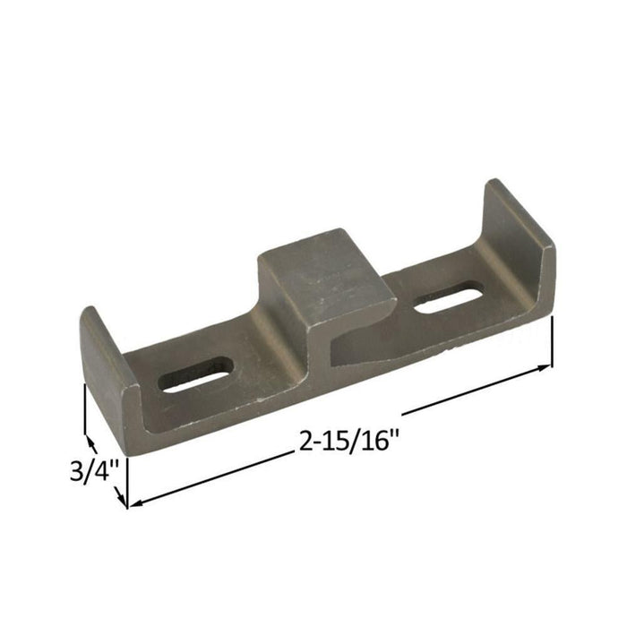 Sliding Glass Patio Door 3/4" Wide Lock Keeper With 1 - 3/4" Screw Holes For Indal Doors - Reflect Window & Door