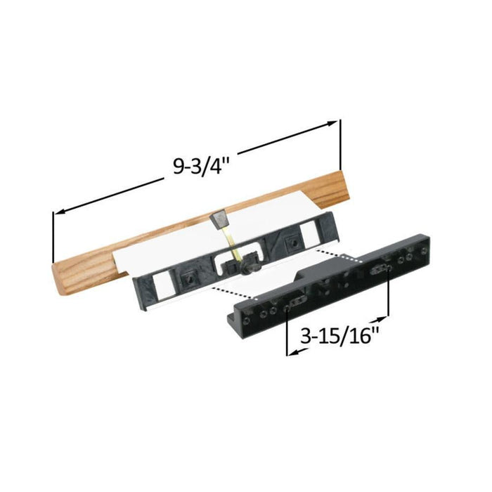 Sliding Glass Patio Door Wood/Aluminum Mortise - Style Handle 3 - 15/16" Screw Holes - White - Reflect Window & Door