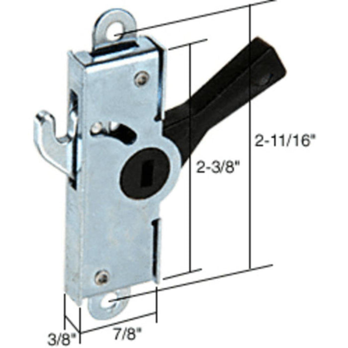 Sliding Glass Patio Door Internal Lock With 2 - 11/16" Screw Holes - Reflect Window & Door