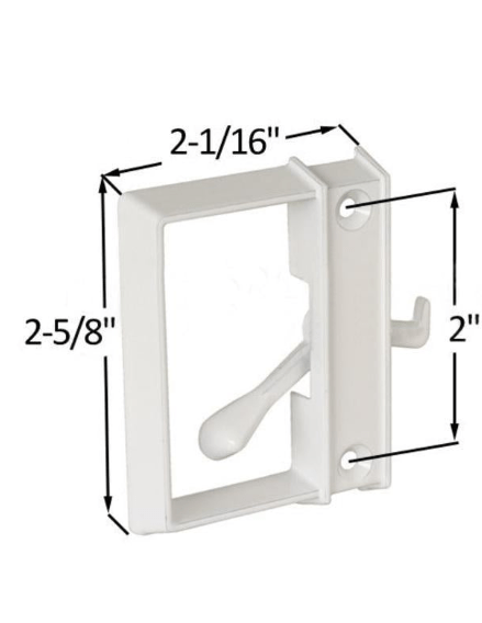 Sliding Patio Screen Door Latch and Pull With 2" Screw Holes - Reflect Window & Door