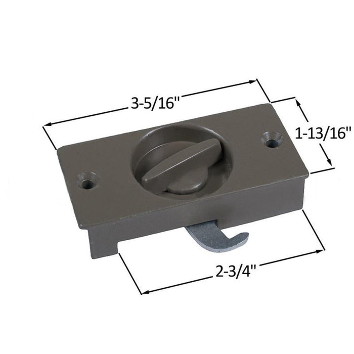 Sliding Patio Screen Door Narrow Latch With 2 - 3/4" Screw Holes - Reflect Window & Door