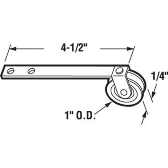 Sliding Patio Screen Door Spring Tension 1" Steel Ball Bearing Roller - Reflect Window & Door