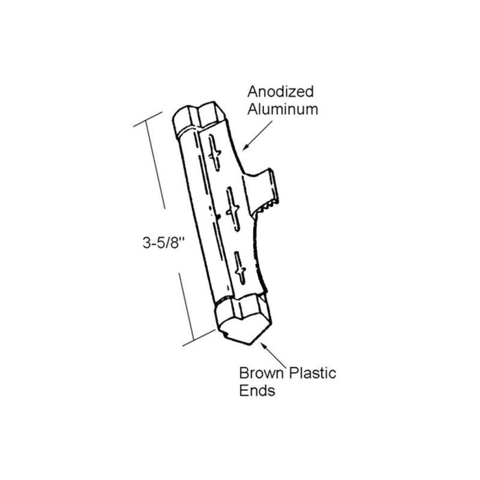Sliding Patio Screen Flip Latch With 3 - 5/16" Screw Holes - Reflect Window & Door