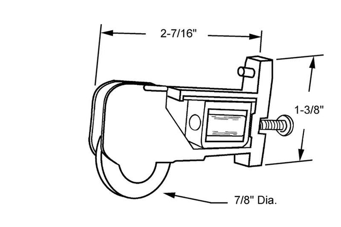 Sliding Patio Door Roller Replacement – Nylon Wheel for Smooth, Durable Performance - Reflect Window & Door