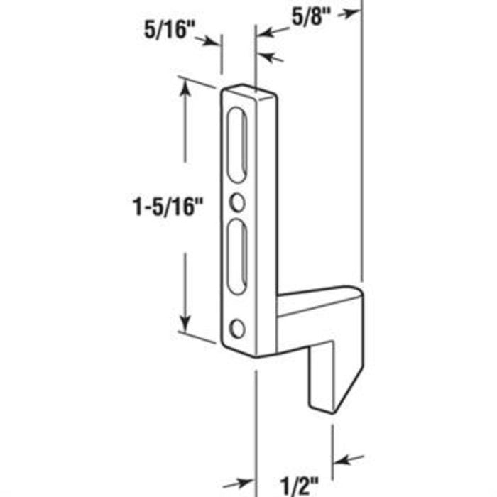 Patio Screen Door Latch 5/16" Wide Strike With 1/2" Grip - Reflect Window & Door