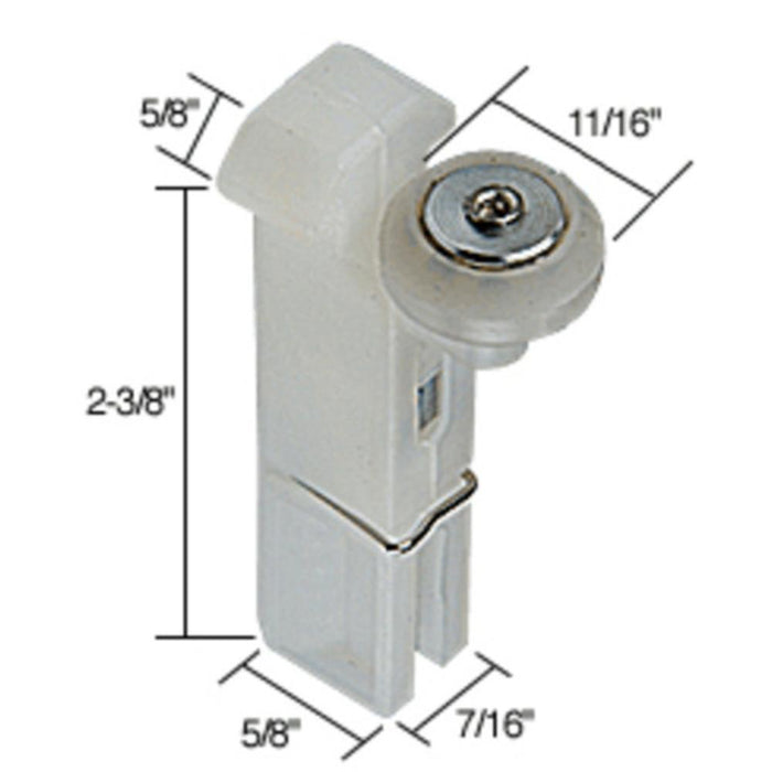 Sliding Patio Screen Door Top Hung Roller 7/16" Wide for HiLite Doors - Reflect Window & Door