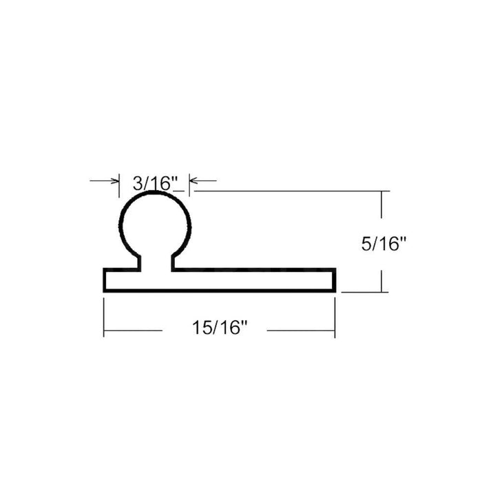 Sliding Screen & Patio Door Aluminum Replacement Rail - 6' - Reflect Window & Door