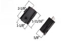 Sliding Window 2 - 1/8" Length Pivot Bar – Amacor Window Tilt Latch Replacement - Reflect Window & Door