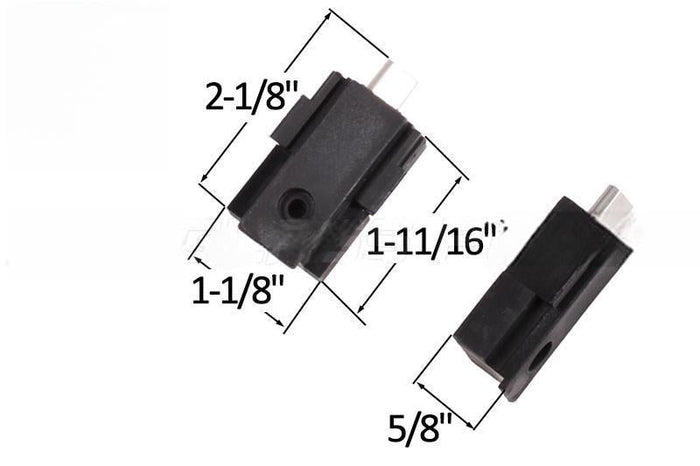 Sliding Window 2 - 1/8" Length Pivot Bar – Amacor Window Tilt Latch Replacement - Reflect Window & Door