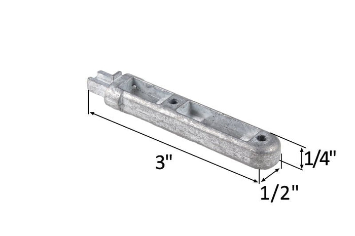 Tilted Window Channel Balance Pivot Bar 3" – Heavy - Duty Window Component - Reflect Window & Door