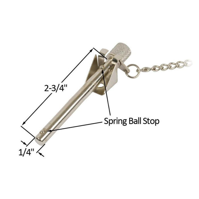 Sliding Window & Door Security Nite - Lock Pin 2 - 3/4" – Heavy - Duty Locking Pin - Reflect Window & Door