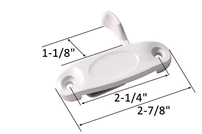 Sliding Window Left Hand White Sash Lock – Durable Window Security Hardware - Reflect Window & Door