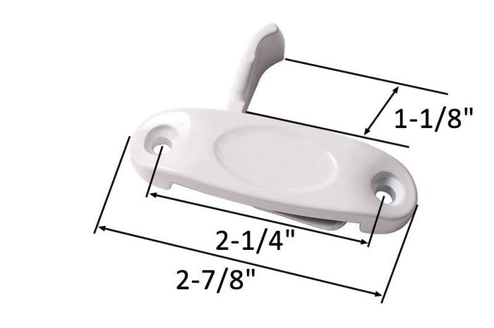 Sliding Window Right Hand White Sash Lock – Durable Window Security Lock - Reflect Window & Door