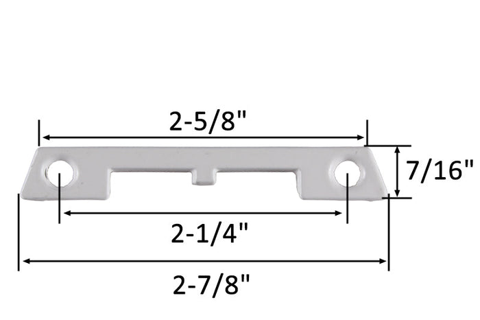 Sliding Window Sash Lock Keeper in White – Window Security Hardware - Reflect Window & Door