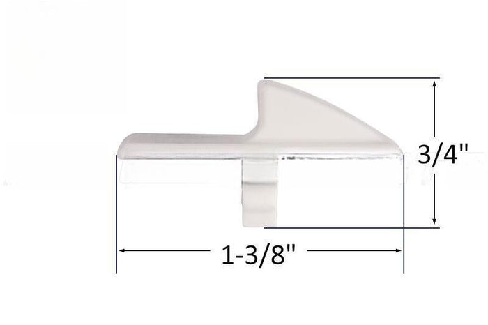 Sliding Window Thumb Latch Replacement – White Insert - Reflect Window & Door