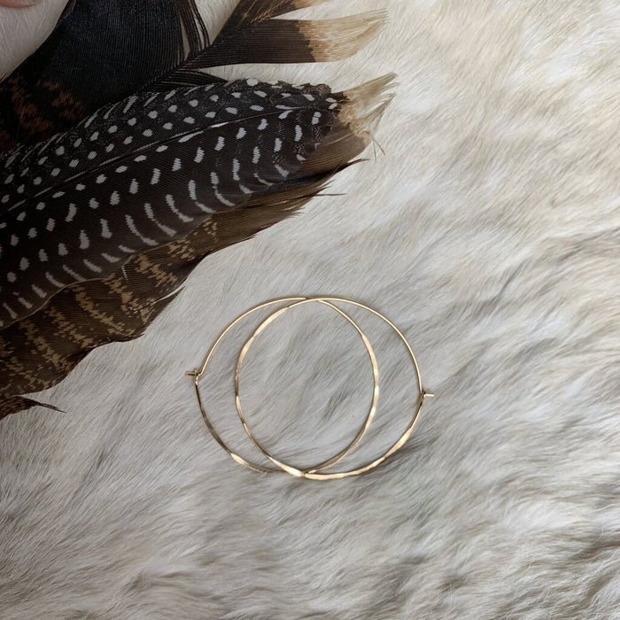 Small 1" Brass Hoops