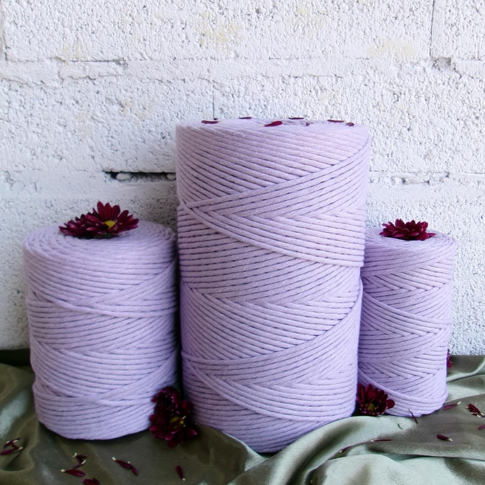 SOFT COTTON CORD ZERO WASTE 4mm - 1 SINGLE STRAND - LILY
