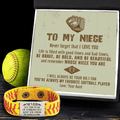 Softball Bracelet - Softball - To My Niece - Never Forget That I Love You - Gbzk28001