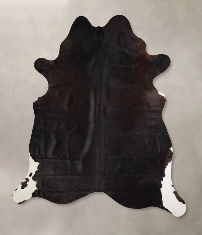 Solid Black Cowhide Rug #A34174