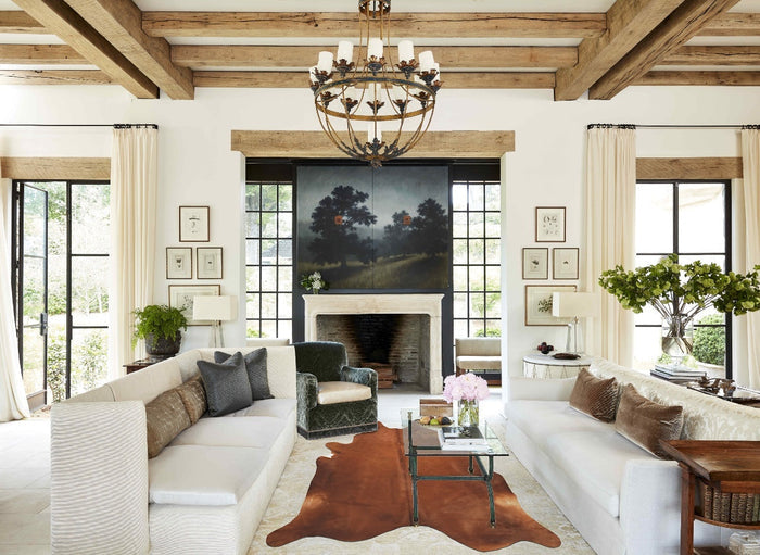 Solid Brown Cowhide Rug #B10106