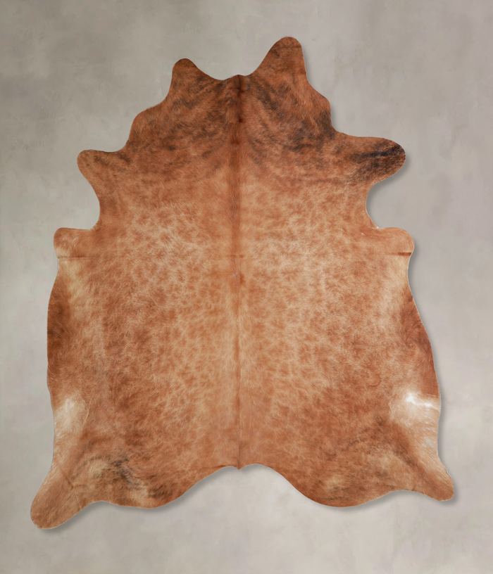 Solid Brown Cowhide Rug #A34126