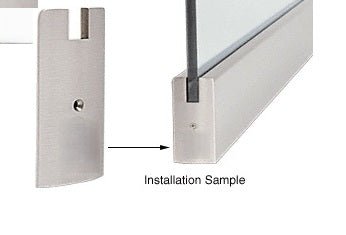 Stainless Steel Square End Cap for Sidelite Rails, 4" - Reflect Window & Door