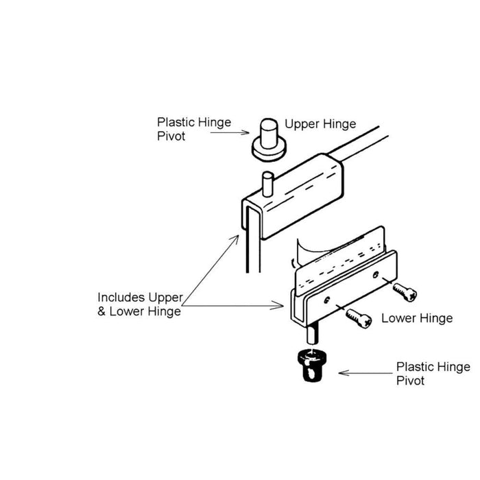 Standard Mount Glass Door Hinges - Reflect Window & Door