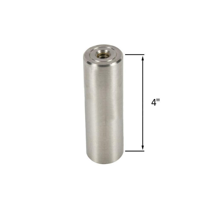 Standoff Bases (3/4" Diameter) (Brushed Stainless) (Height 4") - Reflect Window & Door