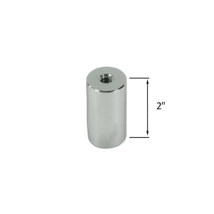 Standoff Bases (3/4" Diameter) (Chrome) (Height 2") - Reflect Window & Door