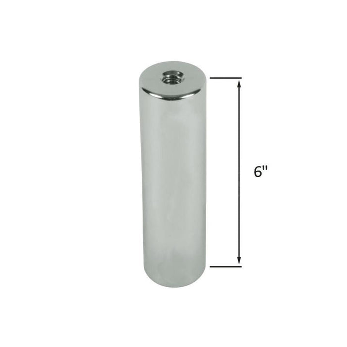 Standoff Bases (3/4" Diameter) (Chrome) (Height 6") - Reflect Window & Door