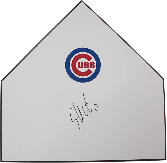Starlin Castro Chicago Cubs Autographed Signed Baseball Home Plate
