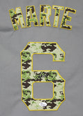 Starling Marte Pittsburgh Pirates Signed Autographed Usmc Camo #6 Jersey JSA COA